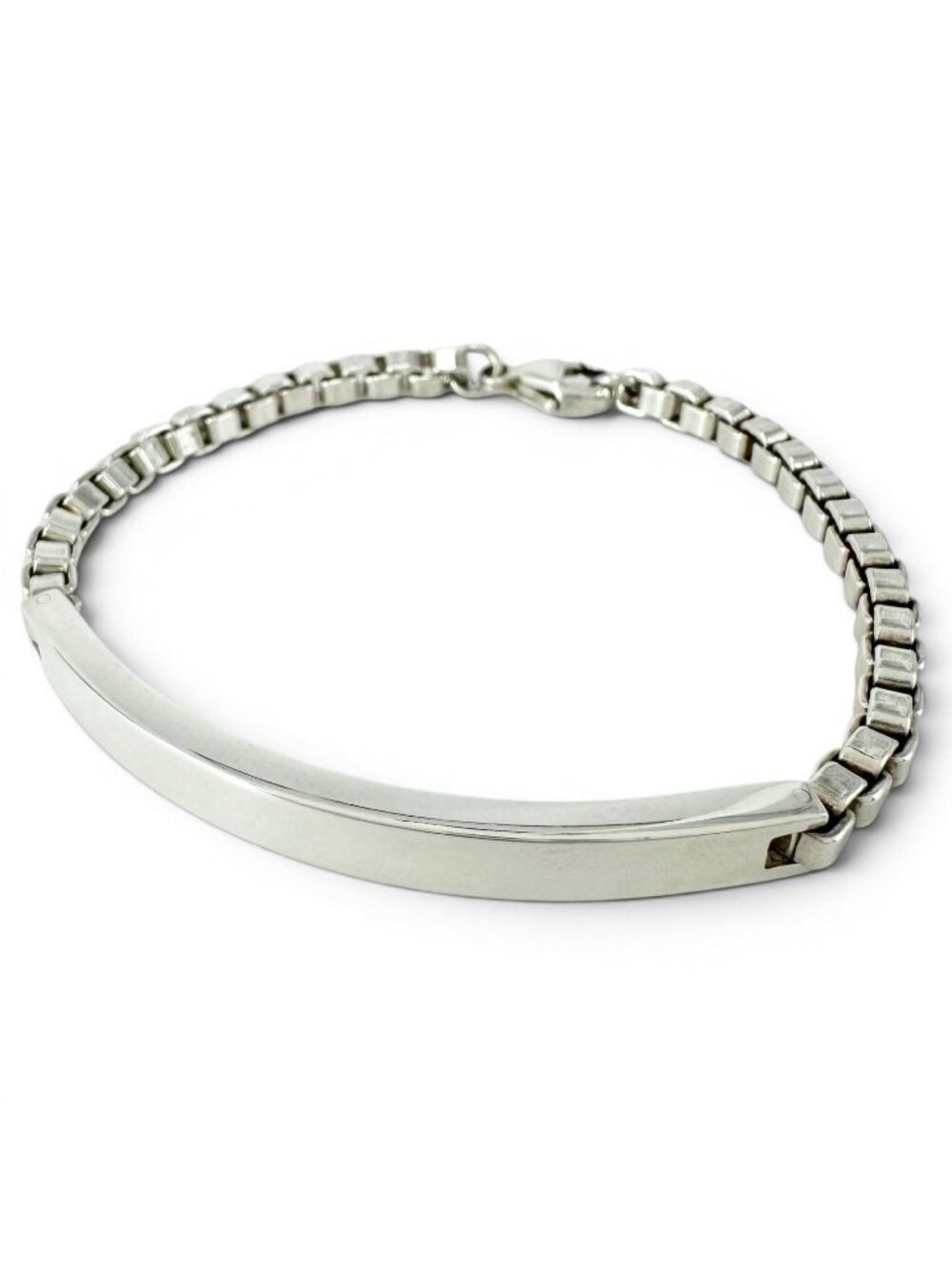 Tiffany & Co Venetian Link ID Bracelet Silver
